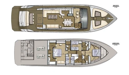 85ft Custom Build Your Own Yachts layout 2